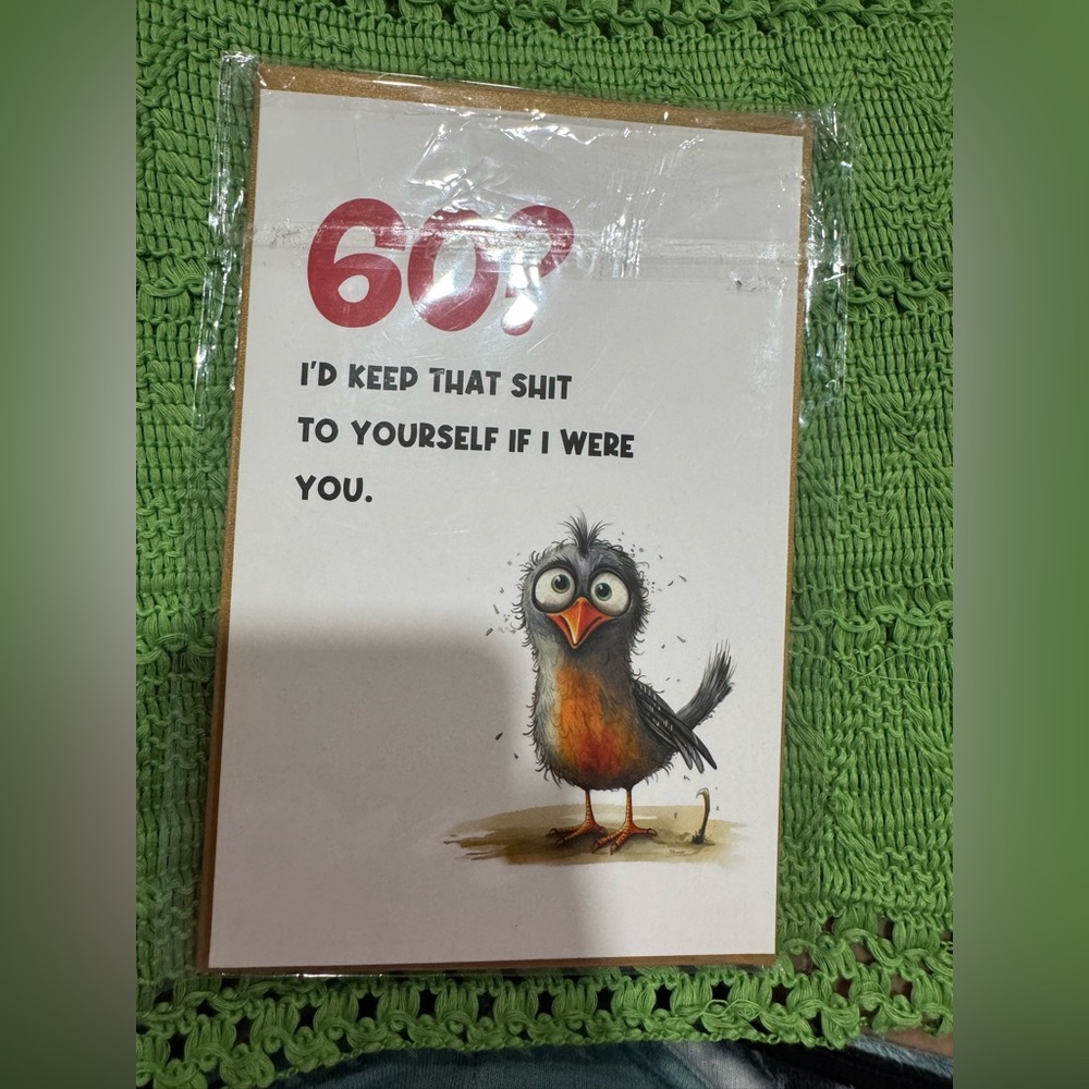 60 years birthday card